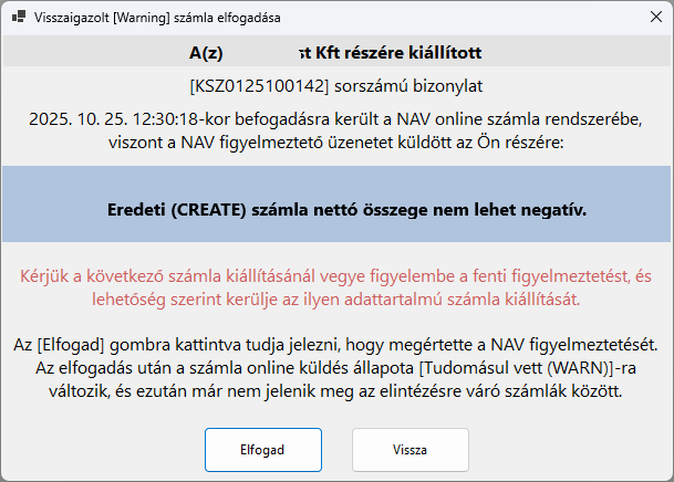 Warning